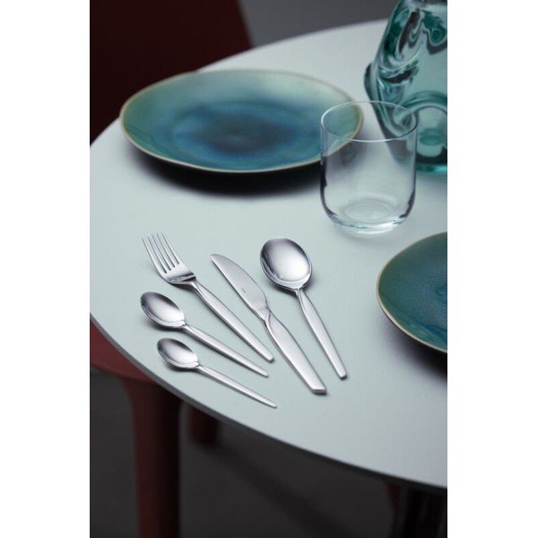 Ezüstszínű rozsdamentes acél evőeszköz készlet 16 db-os Twist – Gense-image-1