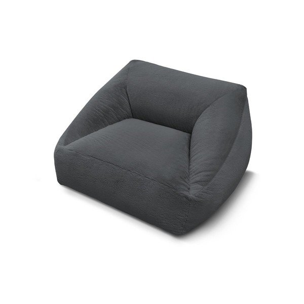 Sötétszürke műszőrme babzsákfotel Lilibet – Bobochic Paris-image-4