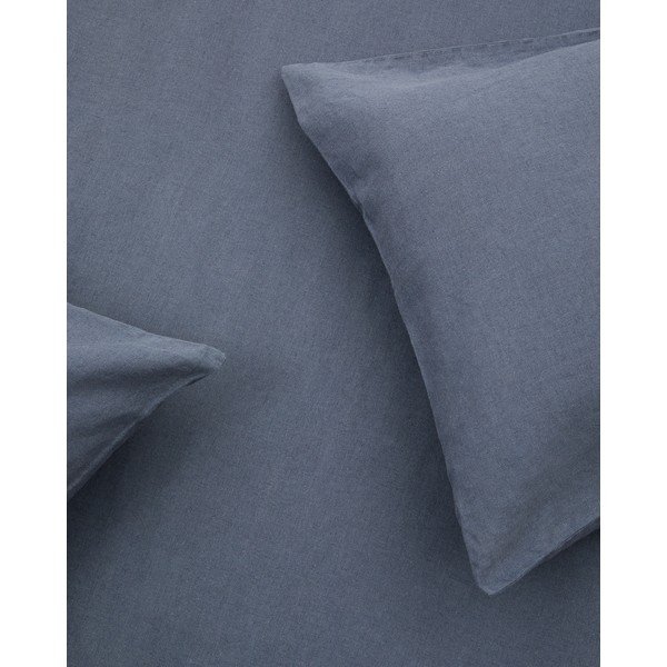 Szürkéskék kétszemélyes hosszabbított lenkeverék ágyneműhuzat 240x220 cm Simmel – Kave Home-image-4