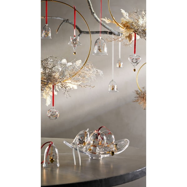 Üveg kézzel fújt karácsonyfadísz ø 6,5 cm Ann-Sofi Romme Annual Christmas Bauble – Holmegaard-image-2