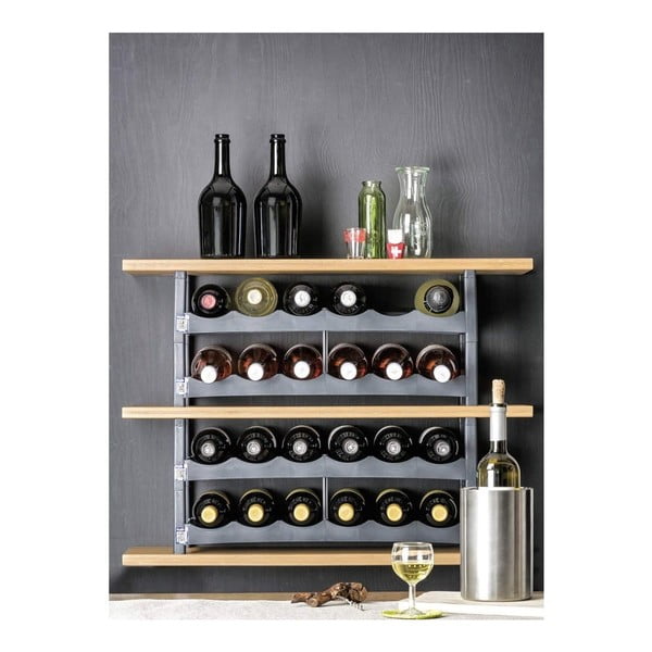 Szürke műanyag bortartó állvány Vario - Rotho-image-2