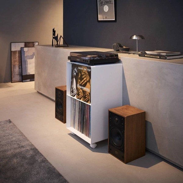 Fehér fém gurulós polcos állvány 40x73x38 cm Tower – YAMAZAKI-image-1