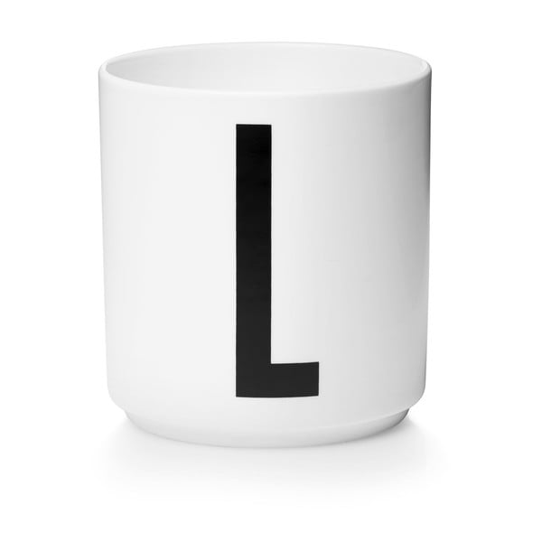 Personal L fehér porcelánbögre - Design Letters