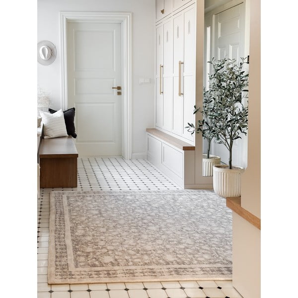 Bézs gyapjú szőnyeg 200x300 cm Agnus Granny – Agnella-image-1