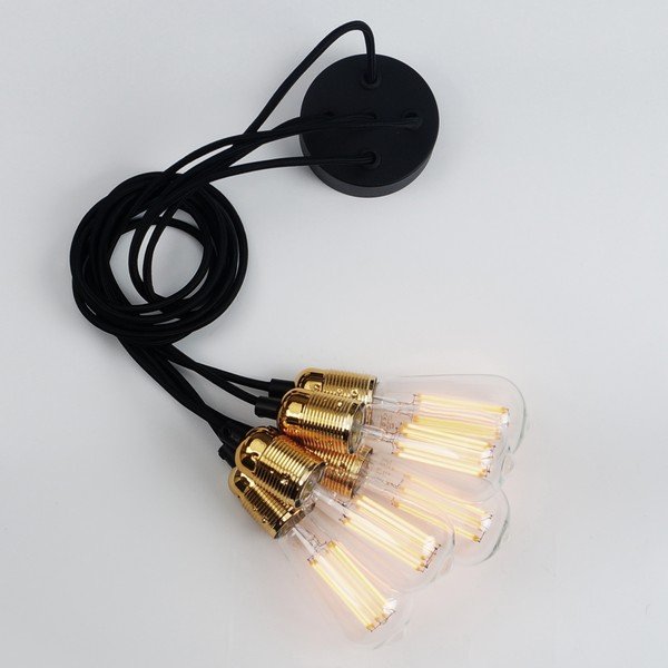 Uno ötágú függőlámpa aranyszínű részletekkel - Sotto Luce-image-4