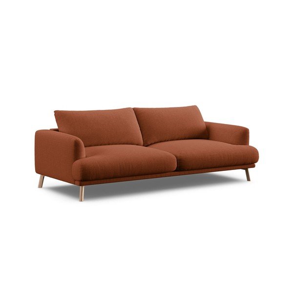 Terrakotta színű kanapé 200 cm Naomi – Micadoni 