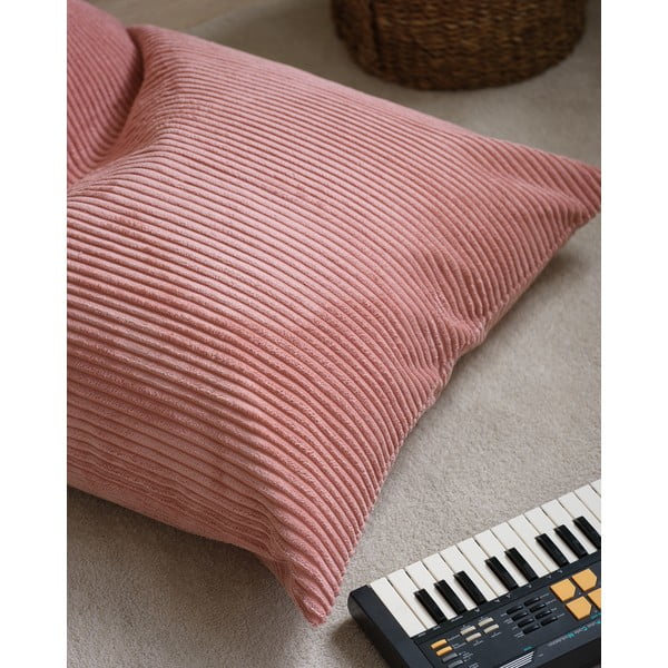 Rózsaszín kordbársony gyerek babzsákfotel Big Lounger – Wigiwama-image-3