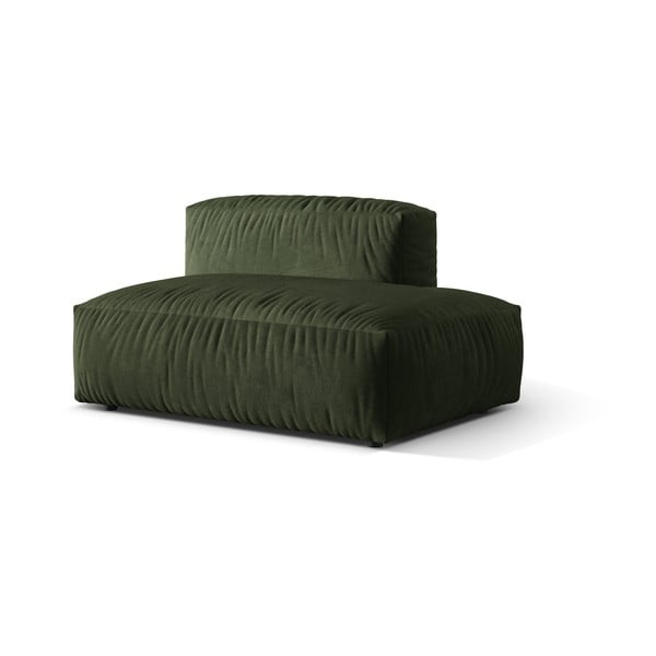 Zöld bársony kanapé modul (jobb oldali) Martina – Micadoni -image-1