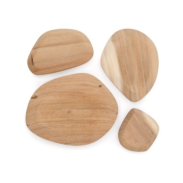 Fa fali dekoráció készlet 4 db-os Selem – Kave Home-image-4