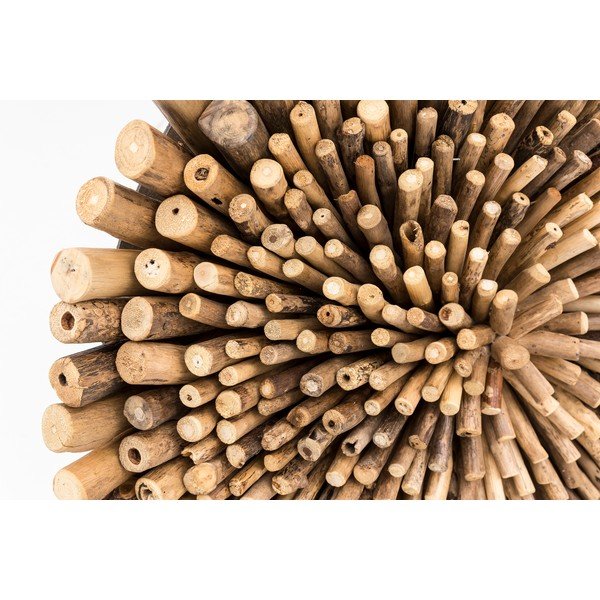 Bee teakfa fali dekoráció, ⌀ 70 cm - WOOX LIVING-image-1