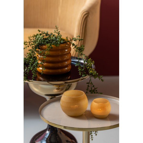 Üveg gyertyatartó Chique Ribbed  – PT LIVING-image-1