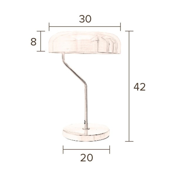 Eclipse sárgaréz asztali lámpa - Dutchbone-image-4