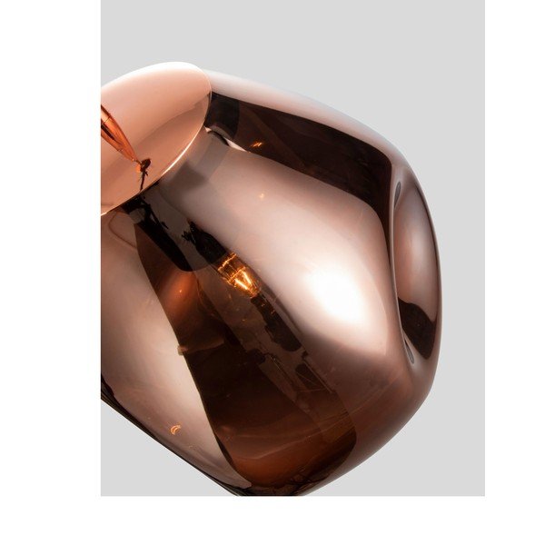 Rózsaarany színű üveg függőlámpa ø 25 cm Lava – Nova Luce-image-3