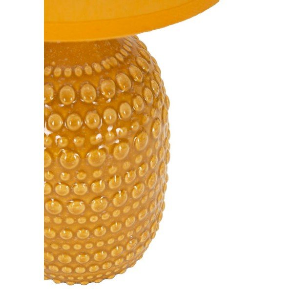 Mustársárga kerámia asztali lámpa textil búrával (magasság 30,5 cm) Points – Mauro Ferretti-image-2