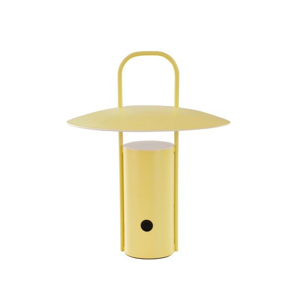 Sárga fém LED dimmelhető asztali lámpa (magasság 24 cm) Venna – Jotex