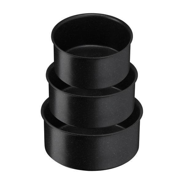 Indukciós tűzhelyhez alkalmas alumínium edénykészlet tapadásmentes bevonattal, levehető nyéllel, 3 db-os INGENIO Black stone L3998902 – Tefal-image-2