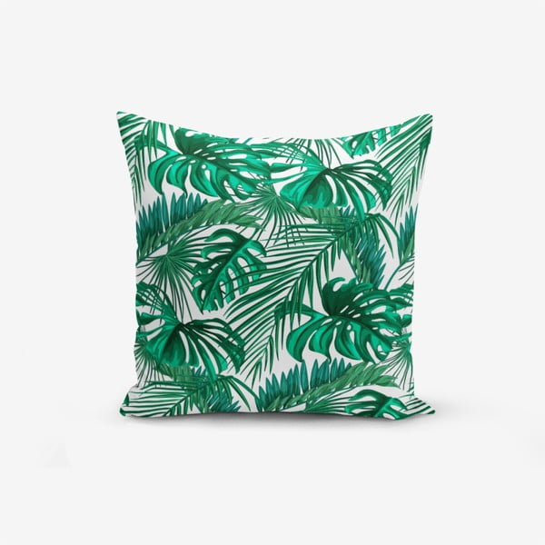 Mint Green Kavanice pamutkeverék párnahuzat, 45 x 45 cm - Minimalist Cushion Covers