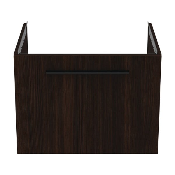 Sötétbarna fali mosdó alatti szekrény tölgyfa dekorral 60x44 cm i.Life B – Ideal Standard