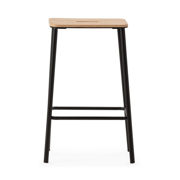 Fekete bárszék szett 2 db-os (ülésmagasság 65 cm) Abba – Marckeric-image-3