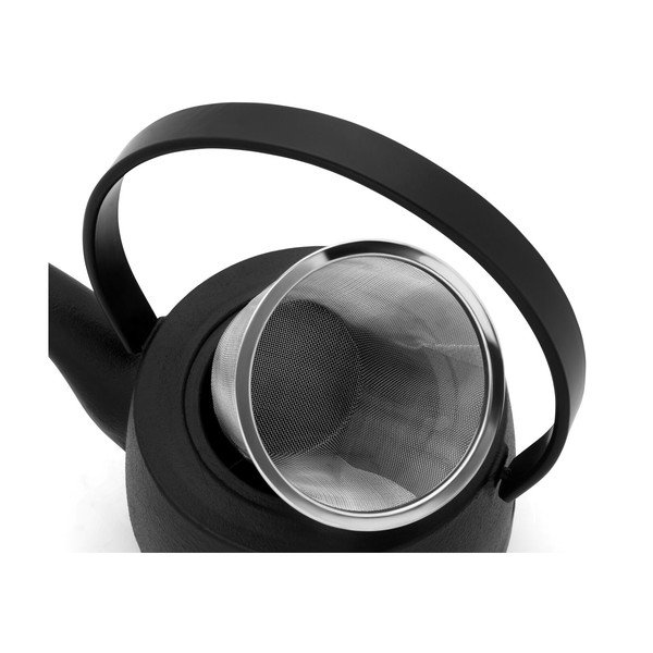 Fekete öntöttvas teáskanna szűrővel 1,2 l Kobe – Bredemeijer-image-3