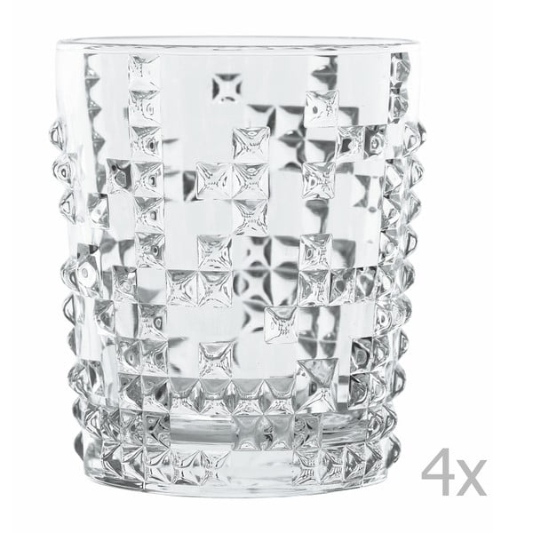 Punk 4 db kristályüveg whiskys pohár, 348 ml - Nachtmann
