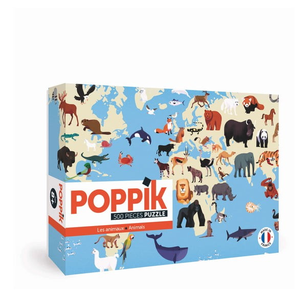 Állatos puzzle matricák gyerekeknek, 500 db-os - Poppik