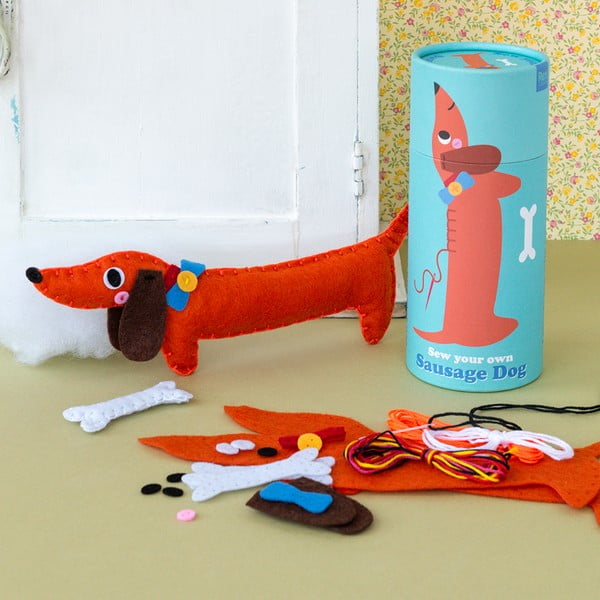 Kreatív készlet Sew Your Own Sausage Dog – Rex London-image-1