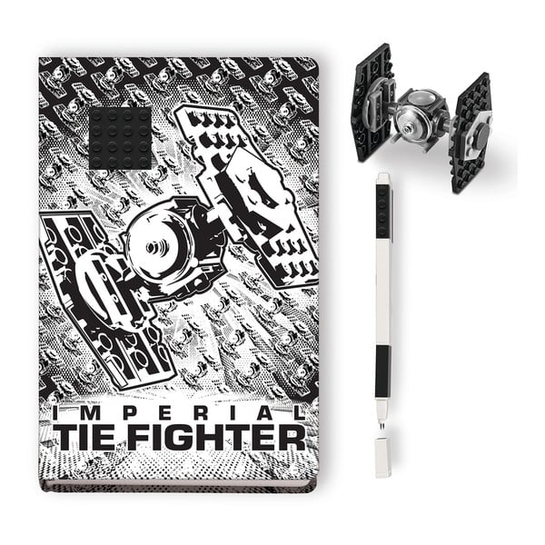 Star Wars Tie Fighter jegyzetfüzet, toll és építőkockák - LEGO®