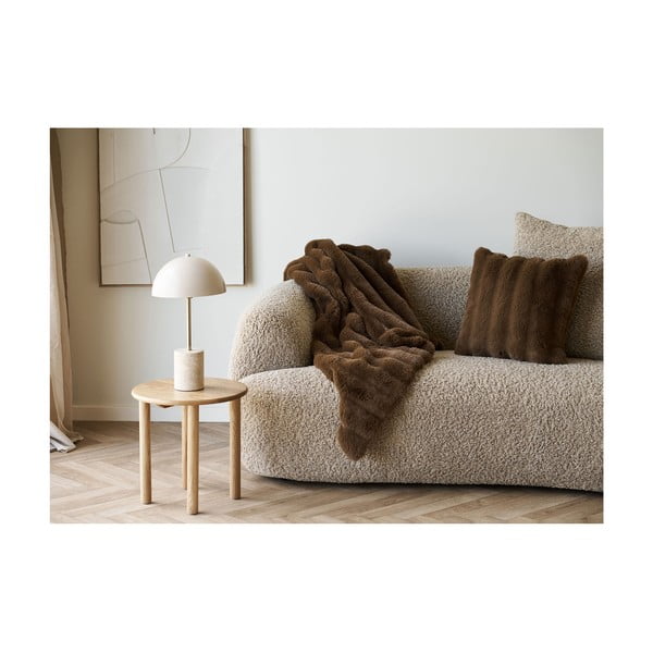 Barna műszőrme takaró 130x180 cm Galena – House Nordic-image-1