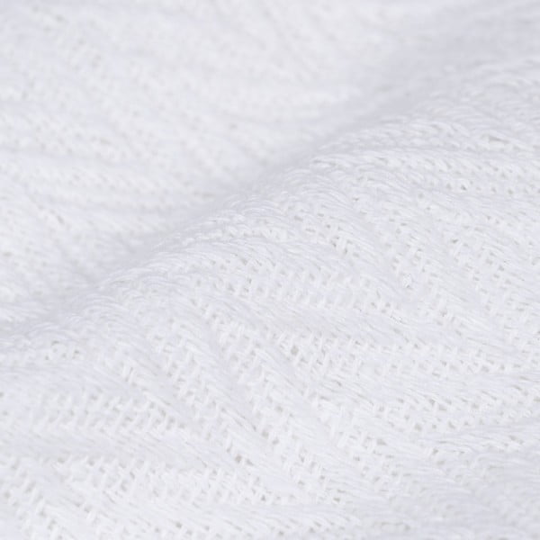 Fehér újrahasznosított pamut ágytakaró 260x280 cm Spike – Ixia-image-2