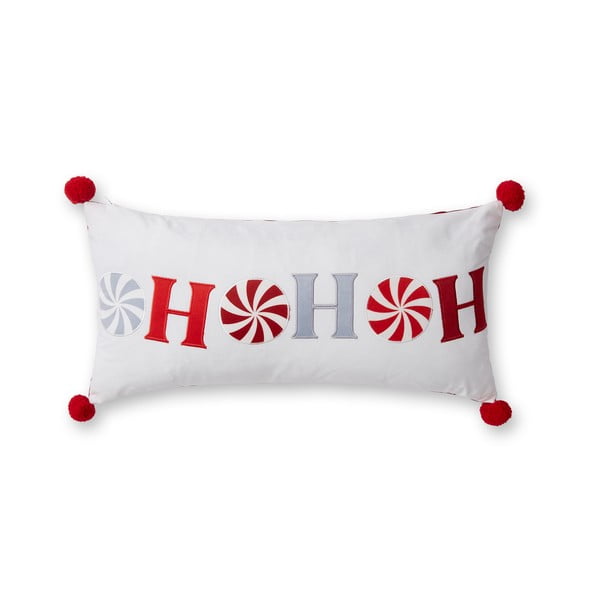 Bársony díszpárna karácsonyi mintával 60x30 cm Ho Ho Ho – Catherine Lansfield