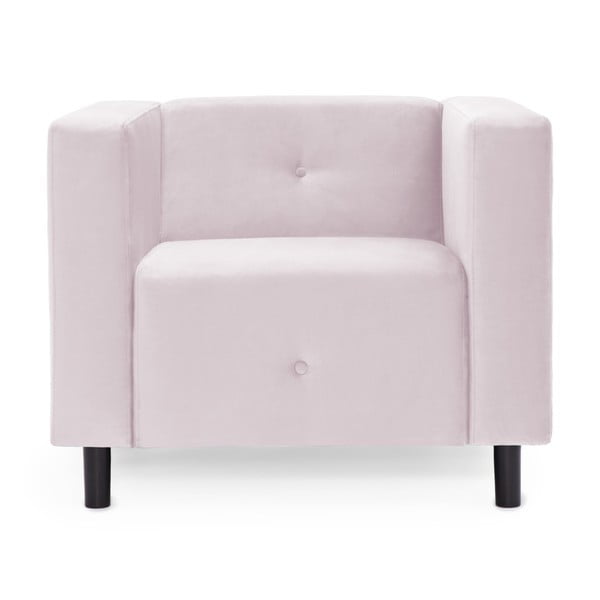 Milo világos rózsaszín fotel - Vivonita