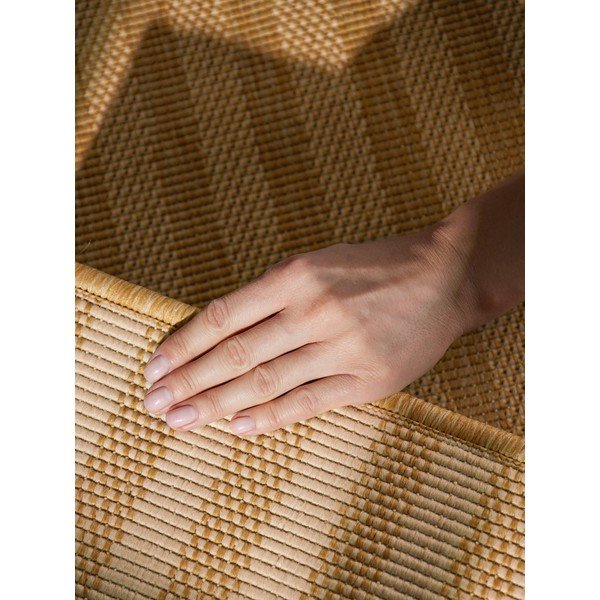 Okkersárga-krémszínű kültéri-beltéri szőnyeg 160x230 cm Haringey Linley – Ted Baker-image-4