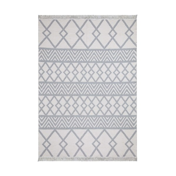 Duo fehér-szürke pamut szőnyeg, 160 x 230 cm - Oyo home