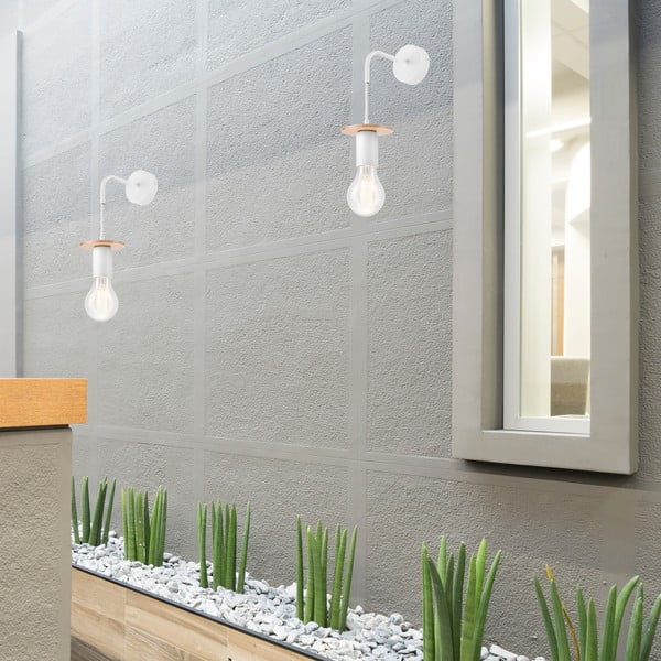 Fehér fali lámpa Angelina – LAMKUR-image-1