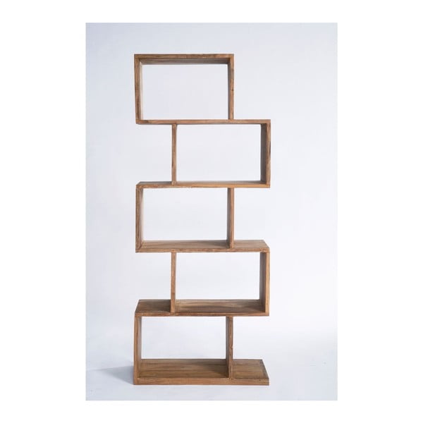 Authentico ZickZack könyvespolc Sheesham fából - Kare Design-image-3