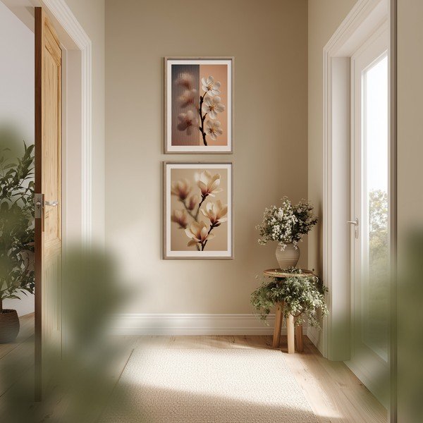 Nyomtatott keretezett kép 50x70 cm Soft Magnolia – Styler-image-2