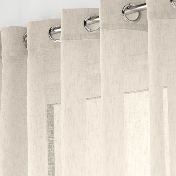 Natúr színű fényáteresztő függöny 400x240 cm Carlin – douceur d'intérieur-image-2