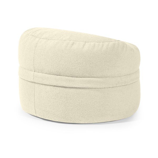 Krémszínű buklé gyerek babzsákfotel Roll 80 – SLOWDOWN-image-3