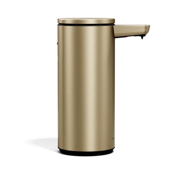 Matt aranyszínű automata acél szappanadagoló 266 ml – simplehuman-image-4