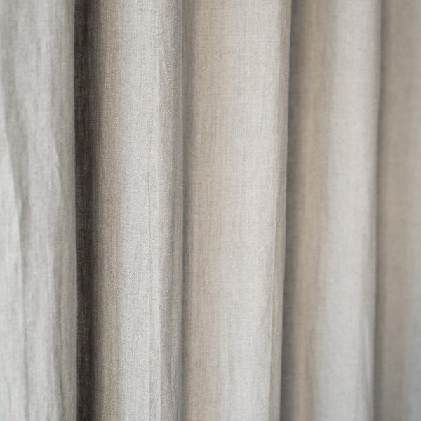 Night Time bézs len függöny, 250 x 140 cm - Linen Tales-image-1