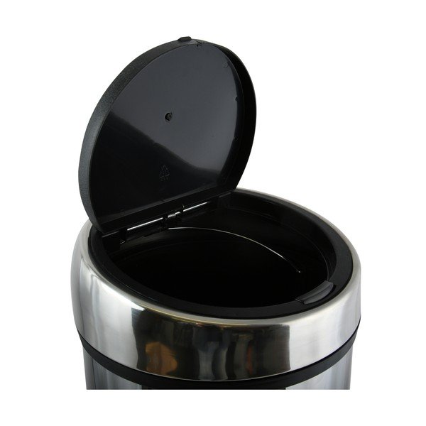 Fényes ezüstszínű acél érintésre nyíló szemetes 30 l – MSV-image-3