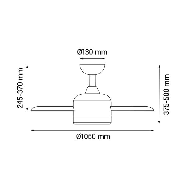 Világos natúr színű mennyezeti lámpa időzítő funkcióval, ventilátorral ø 13 cm Achilia – SULION-image-4