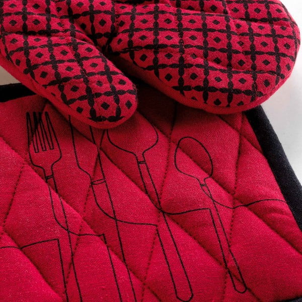 Újrahasznosított pamut edényfogó szett 2 db-os Cuisiline – douceur d'intérieur-image-1