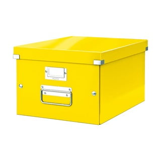 Universal sárga tárolódoboz, hossz 37 cm Click&Store - Leitz