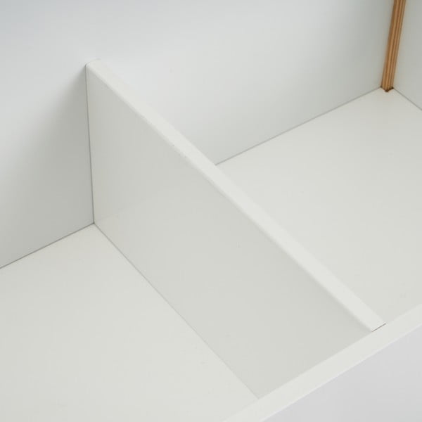 Fehér gyerek könyvespolc 63x42 cm – Casa Selección-image-1