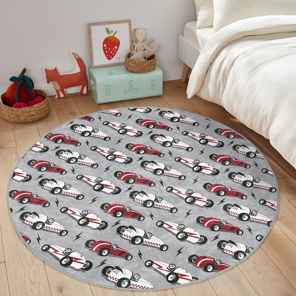 Szürke gyerek szőnyeg ø 120 cm Comfort – Mila Home-image-1