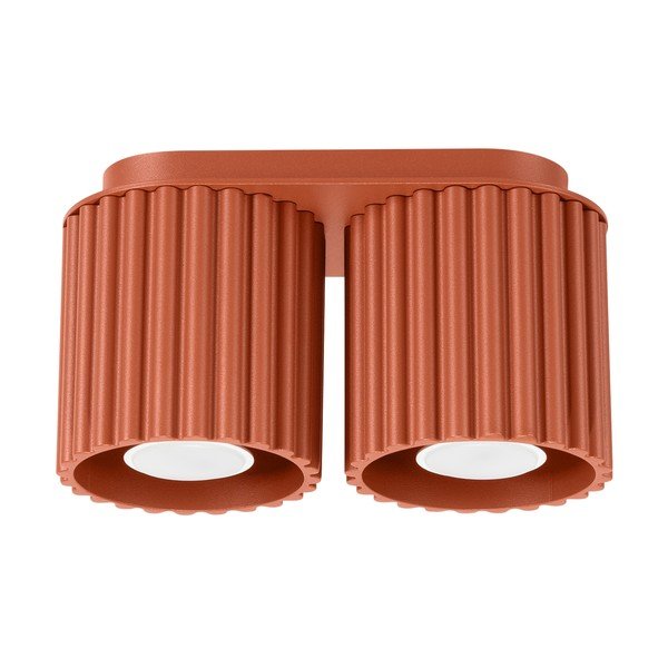 Terrakotta színű fém spotlámpa 10x21 cm Zora – Sollux