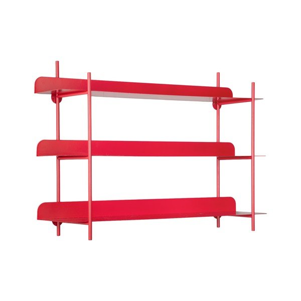 Piros többszintes fém fali polc 60 cm Cool Retro – PT LIVING