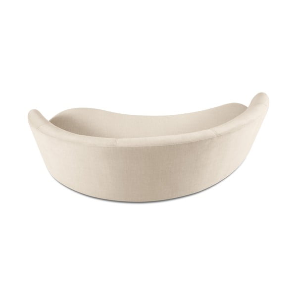 Debbie bézs bársony aszimmetrikus kanapé, jobb oldali - Mazzini Sofas-image-3